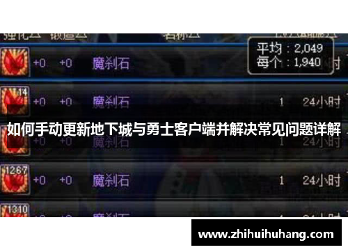 如何手动更新地下城与勇士客户端并解决常见问题详解